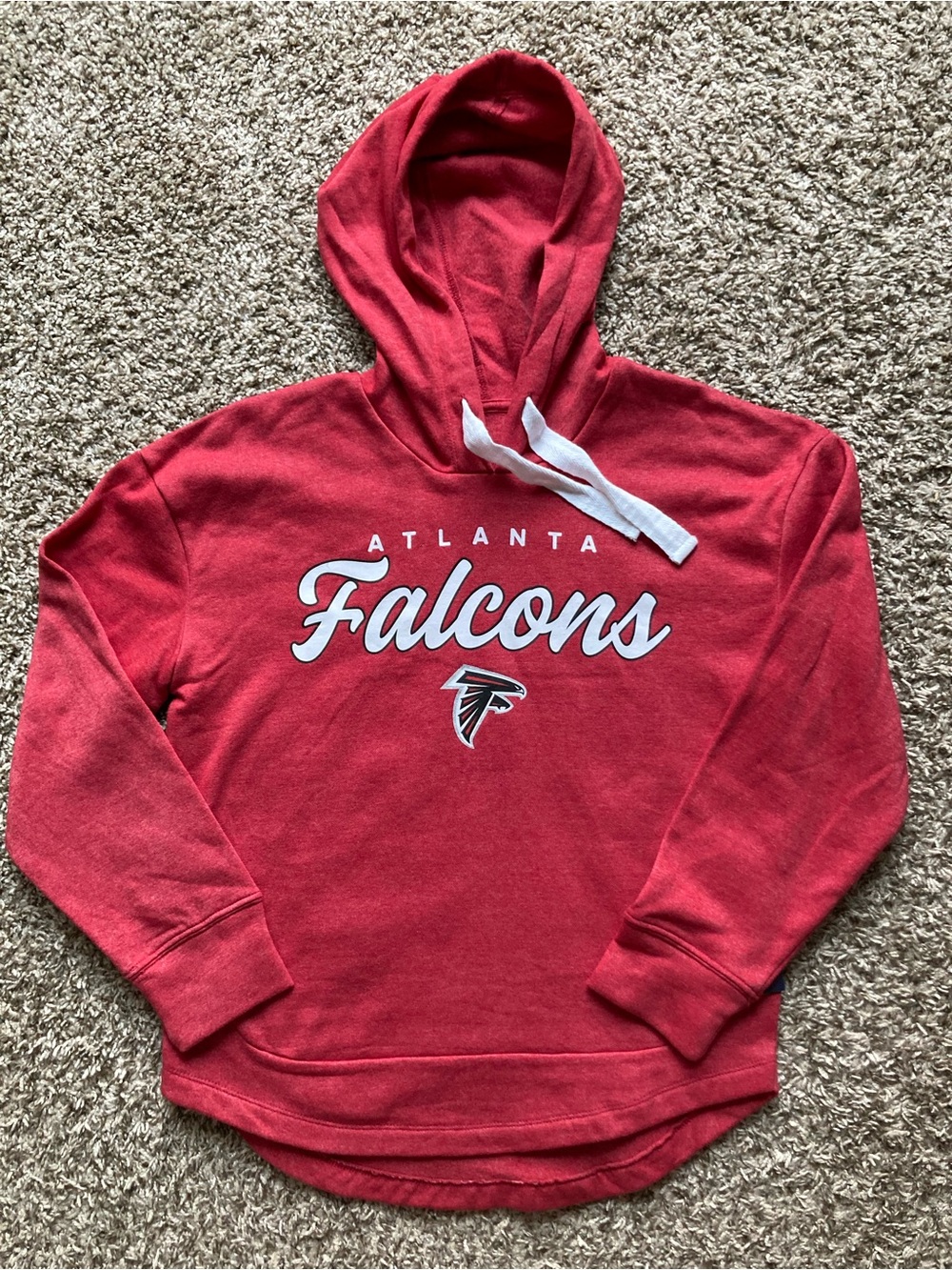 Womens Atlanta Falcons Hoodie with White Script